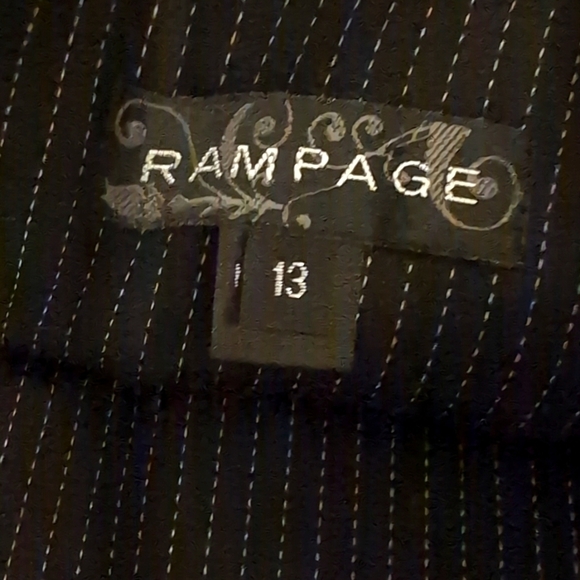 3/$15 RamPage Stripes Black and White Pencil Skirt Junior Size 13 Small - Picture 15 of 15